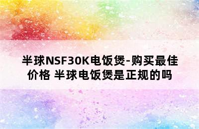 半球NSF30K电饭煲-购买最佳价格 半球电饭煲是正规的吗